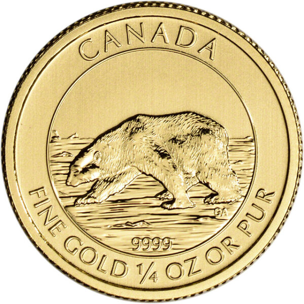1/4 oz. Canadian Polar Bear & Cub Gold Coin