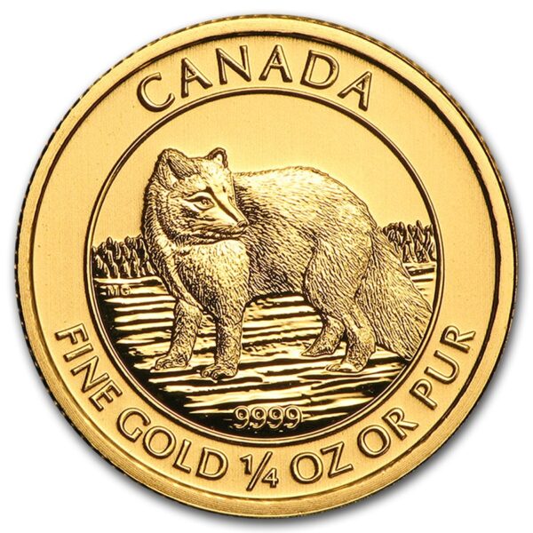 1/4 oz. Canadian Arctic Fox Gold Coin