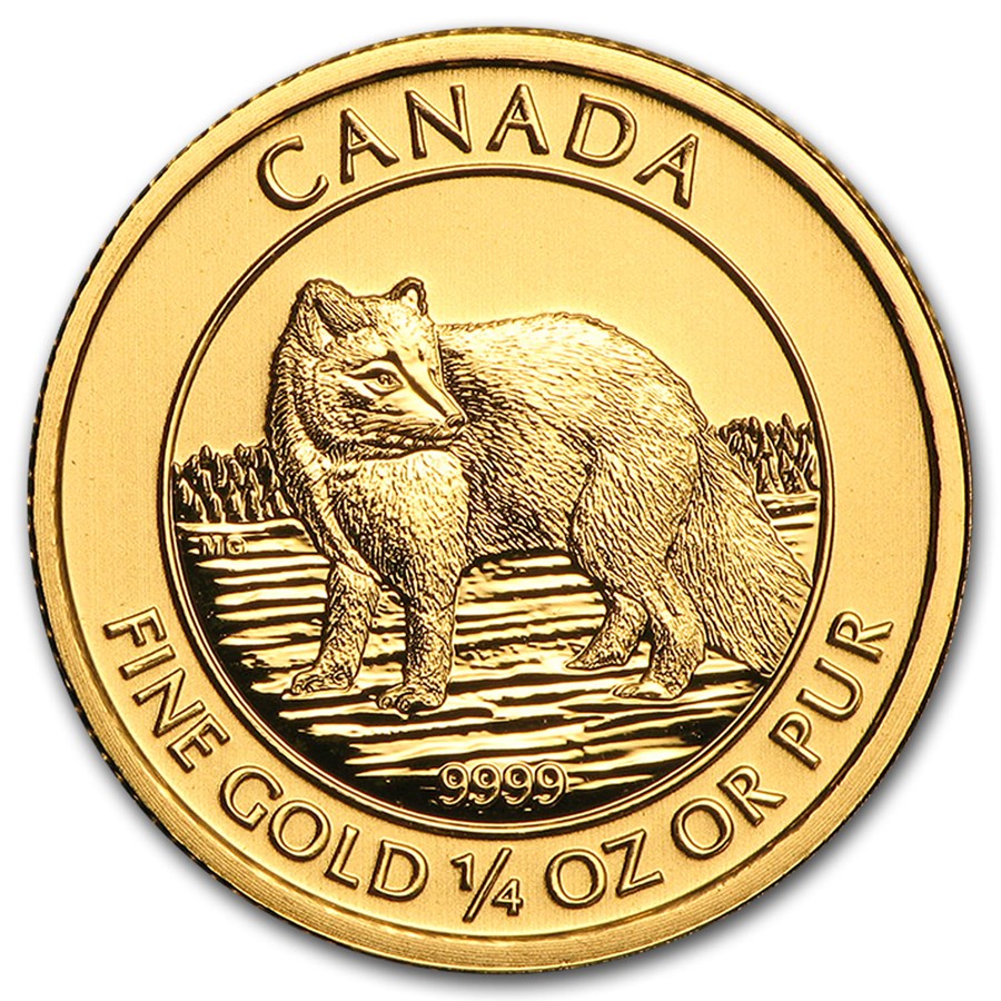 1/4 oz. Canadian Arctic Fox Gold Coin