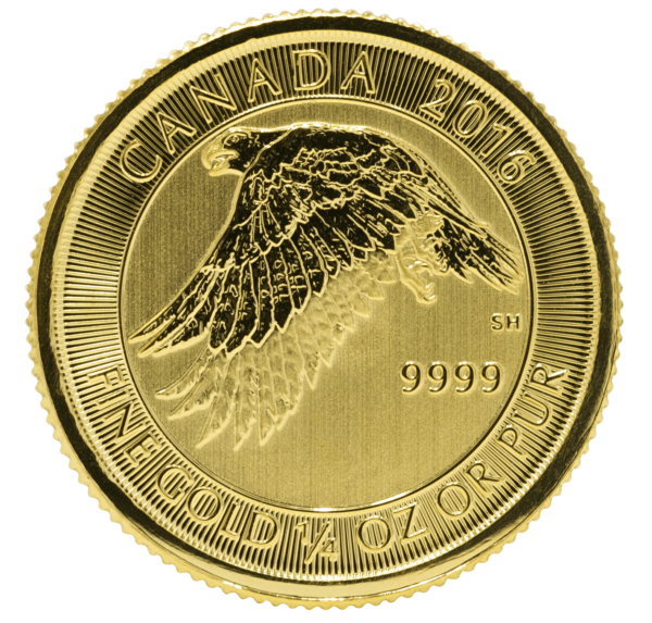 2016 1/4 oz. Canadian Gyrfalcon Gold Coin