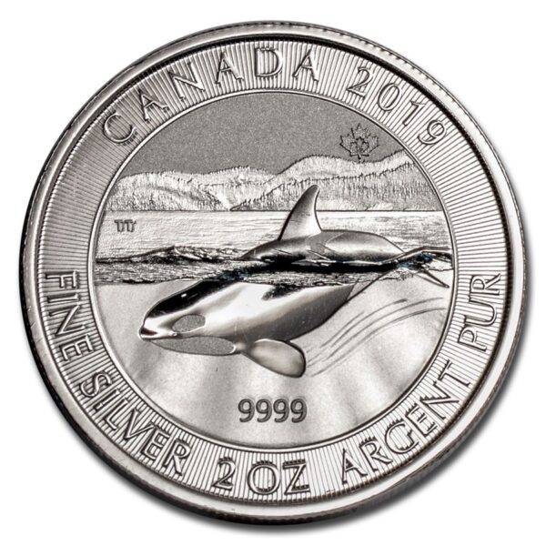 2 oz. Canadian Orca Silver Coin