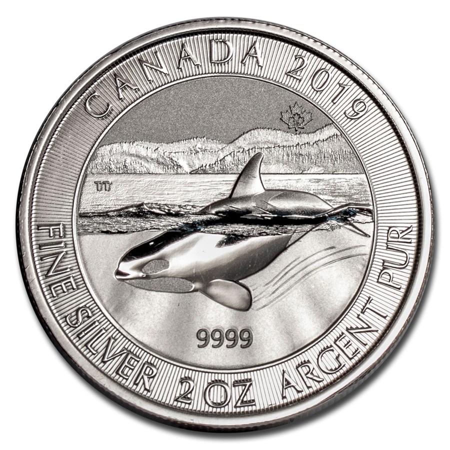 2 oz. Canadian Orca Silver Coin