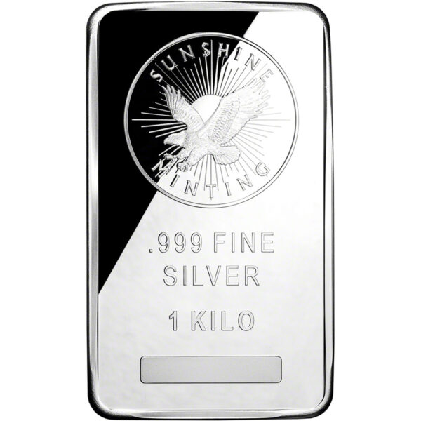 1 Kilo Sunshine Silver Bar