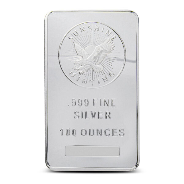100 oz Sunshine Silver Bar