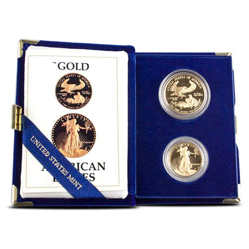 1.5 oz. American Eagle Gold Coin 2 Piece Set